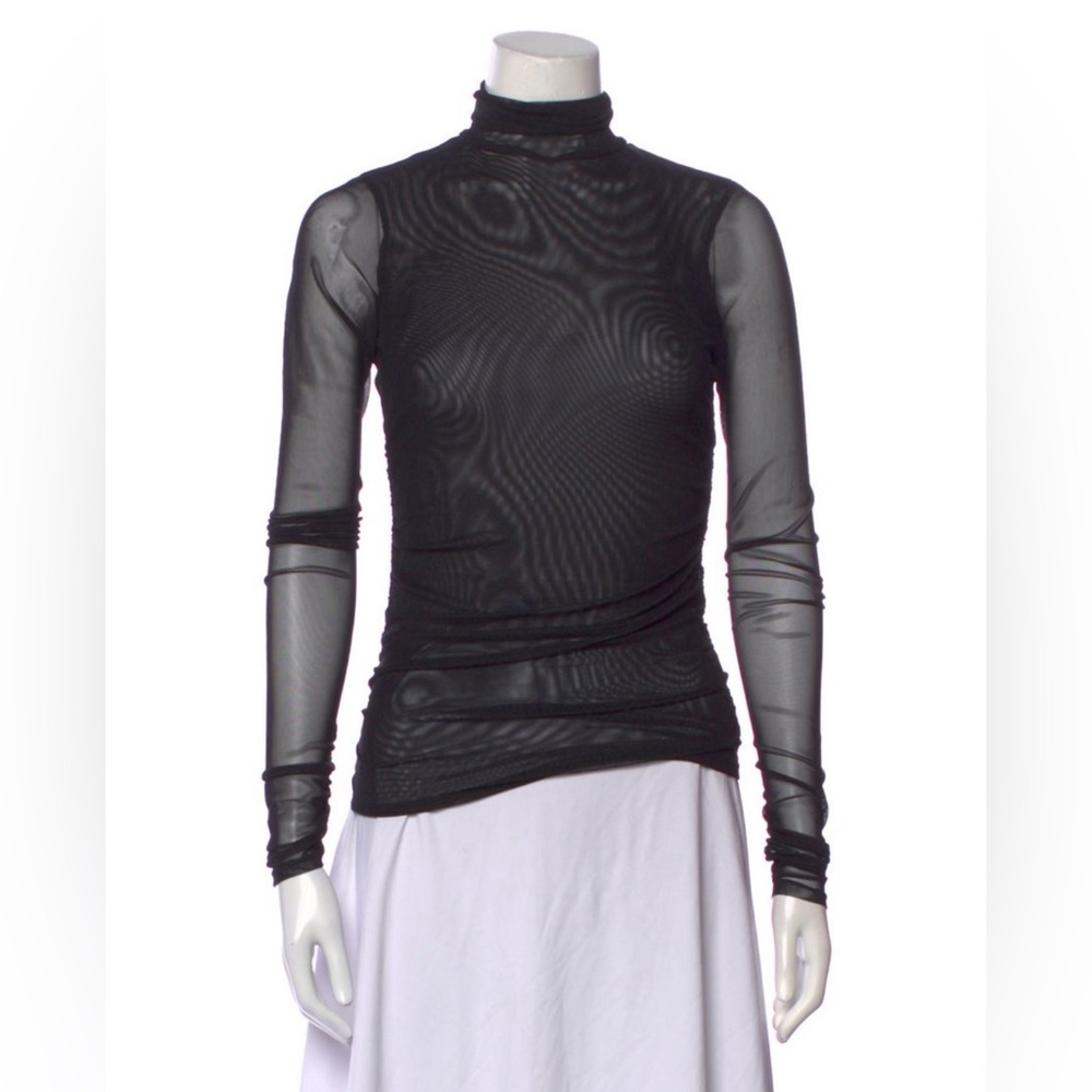 ✨ Cinq a Sept Mesh Turtleneck Top